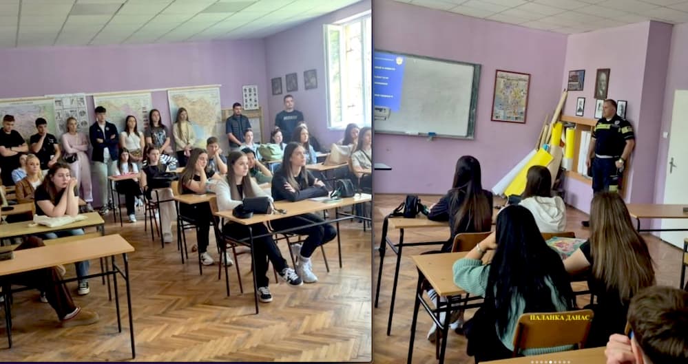 Fotografija uz vijest: Bezbednost u saobraćaju za maturante SŠ "Žikica Damnjanović"
