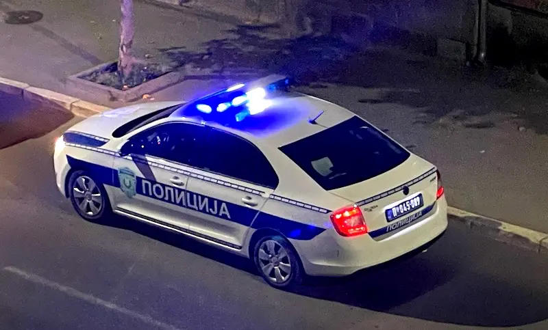 Fotografija uz vijest: Filmska potera u Velikoj Plani: Mladić pod dejstvom alkohola i narkotika bežao od policije