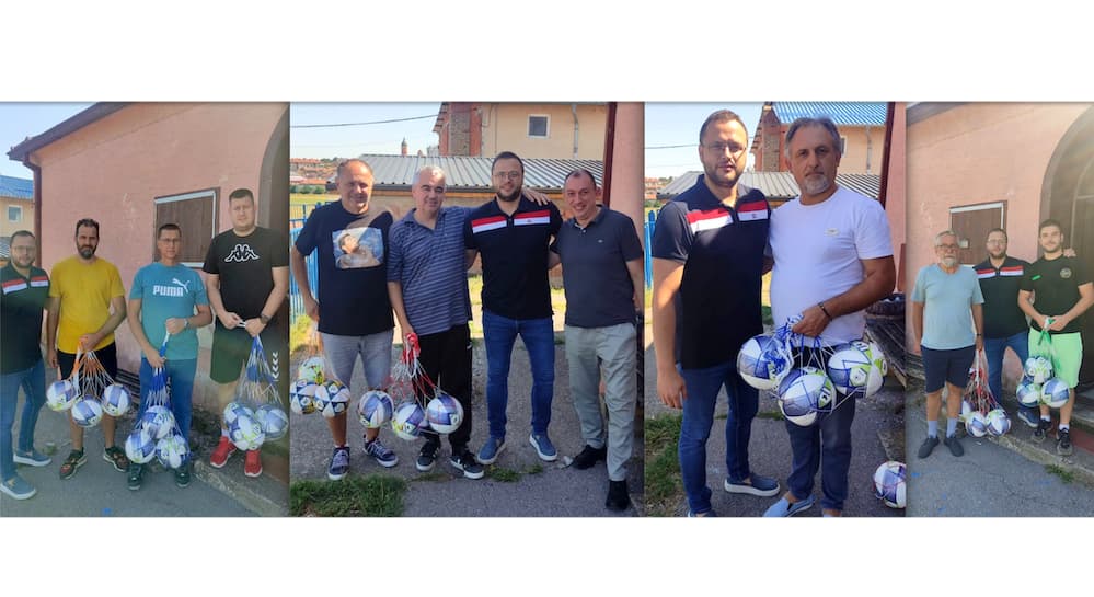 Fotografija uz vijest: Fudbalski klubovi u Smederevskoj Palanci dobili nove lopte pred početak sezone