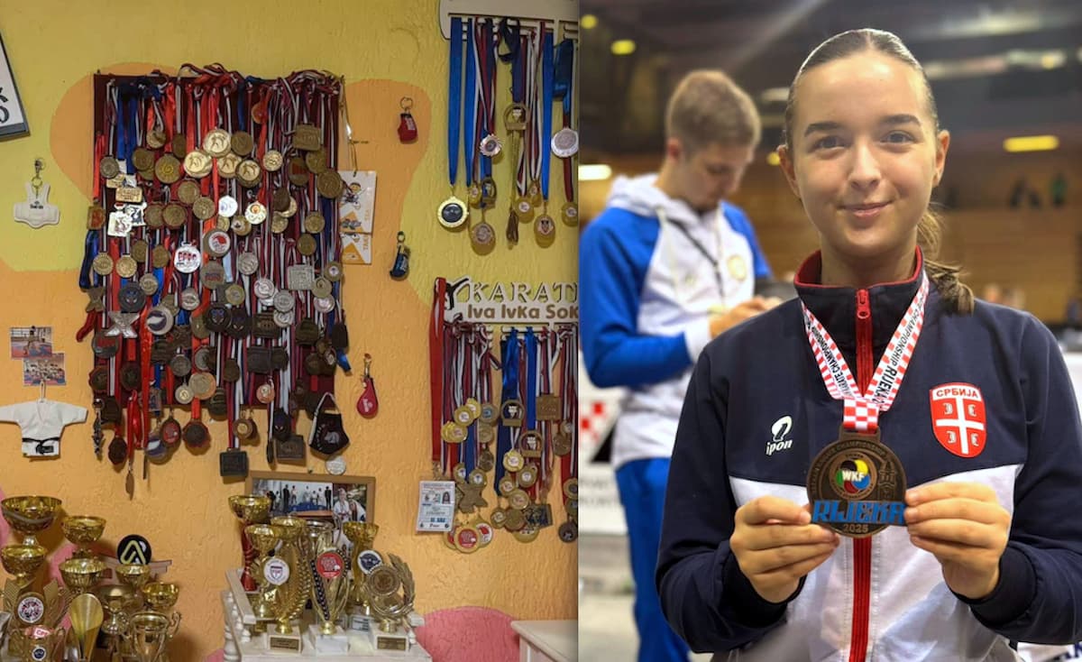 Fotografija uz vijest: Iva Pešić, mlada karatistkinja iz Smederevske Palanke, među najuspešnijim sportistkinjama