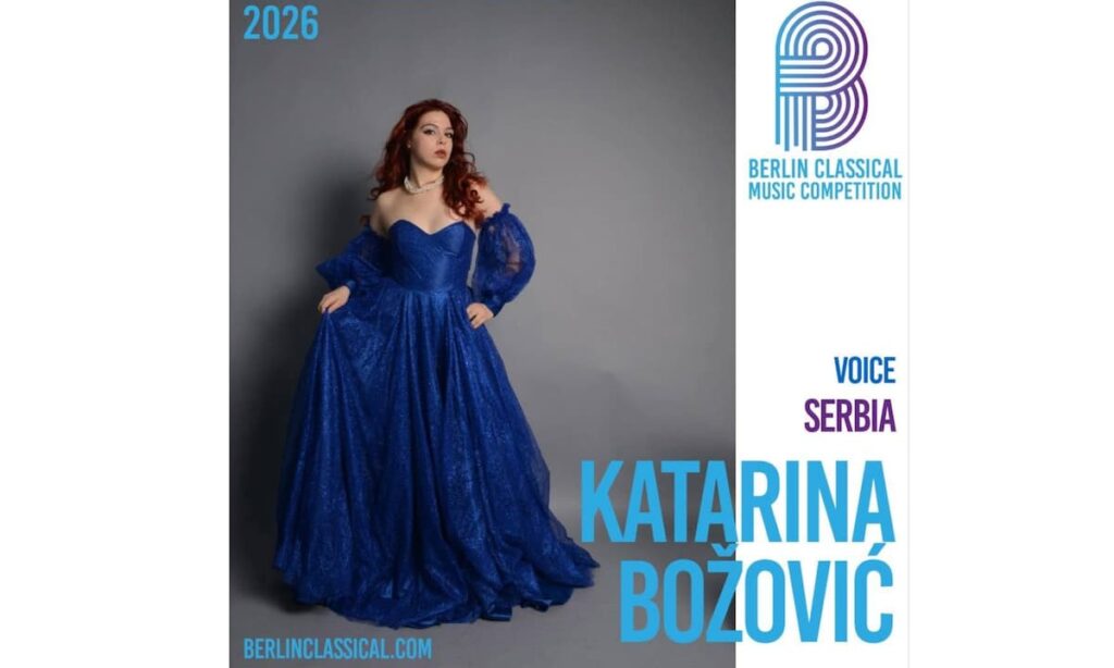Fotografija uz vijest: Katarina Božović iz Smederevske Palanke osvojila drugu nagradu na međunarodnom operskom takmičenju u Berlinu