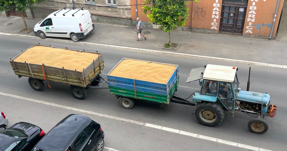Fotografija uz vijest: Kontejnerski prevoz žitarica kao rešenje u uslovima niskog vodostaja Dunava