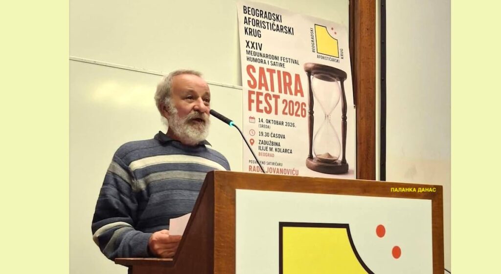 Fotografija uz vijest: Milko Stojković, aforističar iz Palanke, učesnik 24. Satira festa u Beogradu