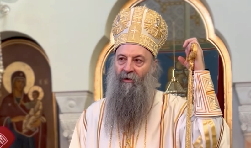 Fotografija uz vijest: Patrijarh Porfirije oštro reagovao na poređenje Pojasa Presvete Bogorodice sa koncertom Tompsona