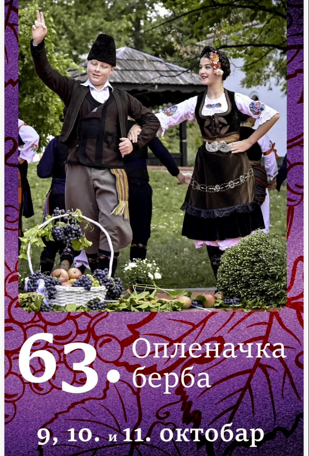 Fotografija uz vijest: Počinje Oplenačka berba: "Srpska Toskana" od 9. do 11. oktobra u znaku vina, tradicije i koncerata