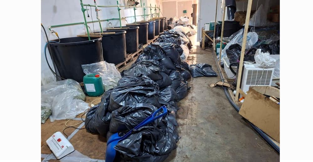Fotografija uz vijest: Policija otkrila tajnu laboratoriju kod Smedereva: Zaplenjeno pola tone droge