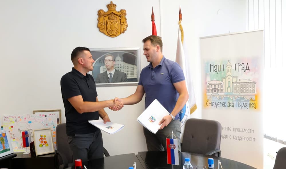 Fotografija uz vijest: Potpisan ugovor za rekonstrukciju Glavaševog parka u Smederevskoj Palanci, radovi počinju u oktobru