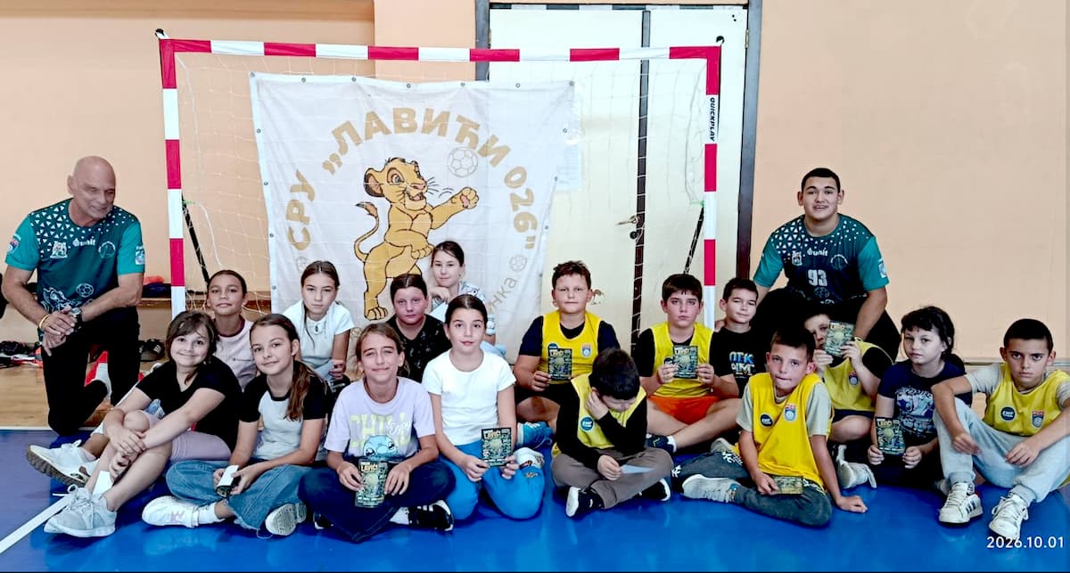 Fotografija uz vijest: Rukometni klub "Lavići 026" popularizovao rukomet u OŠ "Vuk Karadžić"