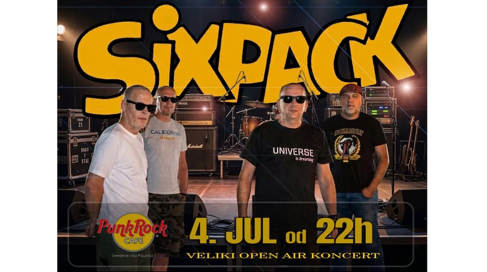 Fotografija uz vijest: Six Pack prvi put u bašti Punk Rock Cafe-a, najava novog izdanja
