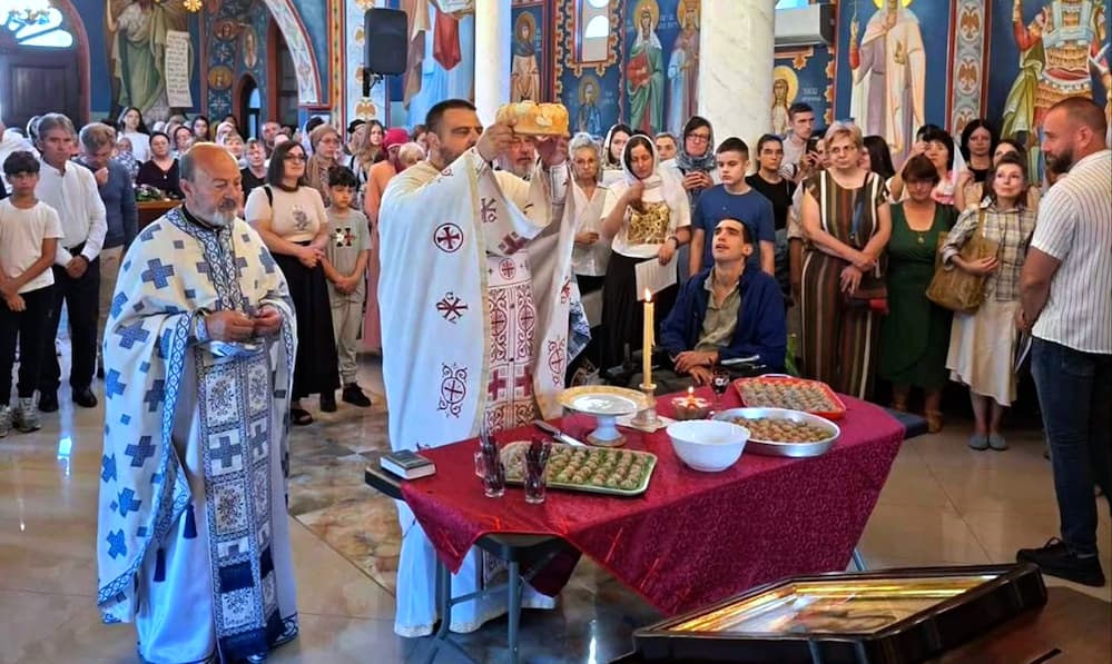Fotografija uz vijest: Sveta prepodobna Anastasija srpska slava hora hrama Svete Petke u Smederevskoj Palanci