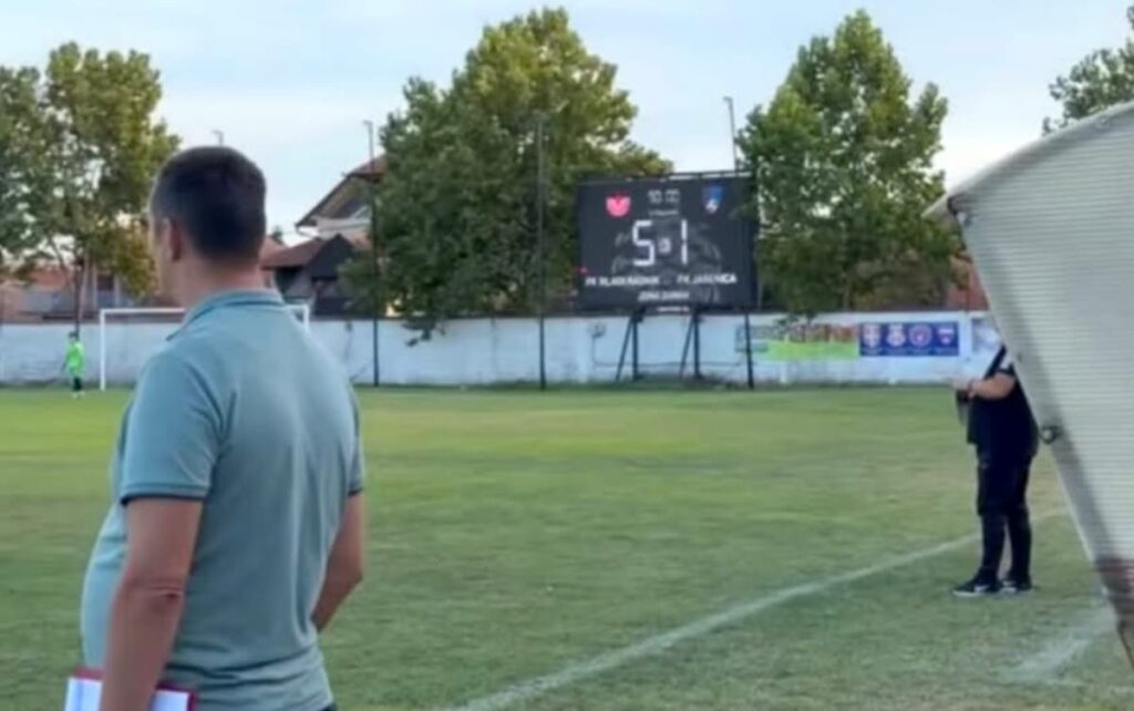 Fotografija uz vijest: Težak poraz Jasenice u Požarevcu, Mladi radnik slavio sa 5:1