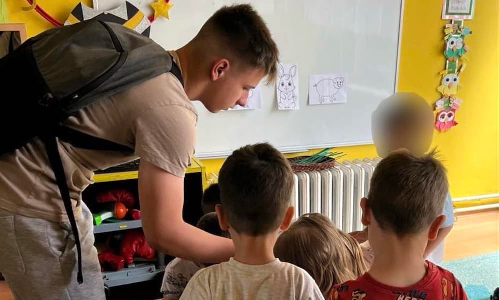 Fotografija uz vijest: Učenici MEŠ „Goša“ pokazali humanost na delu