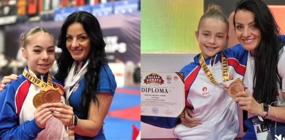 Fotografija uz vijest: Uspeh Palančanki na Balkanskom prvenstvu u karateu: Zlato za kata tim, bronze za Anđeliju i Nikolinu