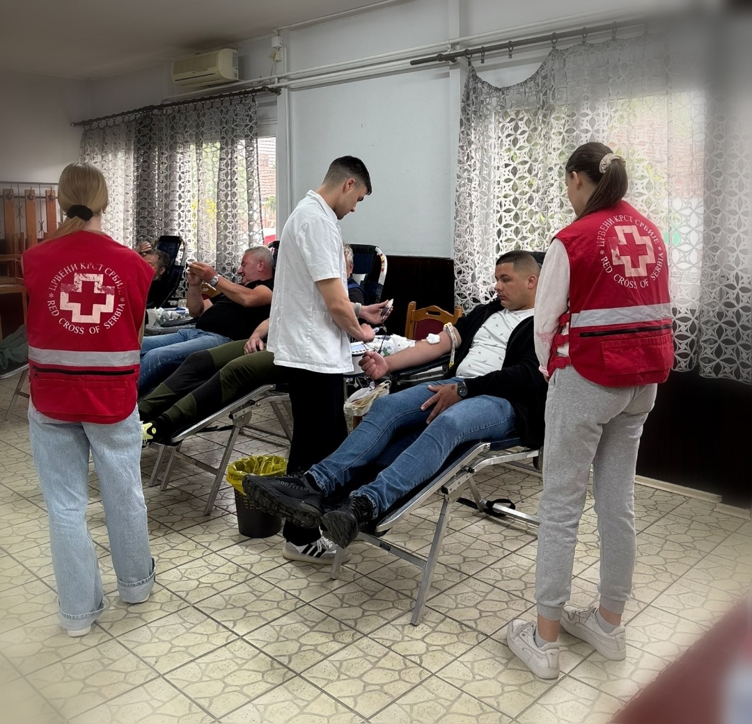 Fotografija uz vijest: Akcija dobrovoljnog davanja krvi u Smederevskoj Palanci 21. maja