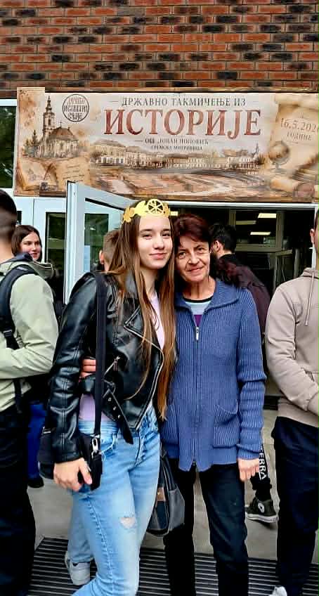 Fotografija uz vijest: Lena Popović iz OŠ „Olga Milošević“ prvak države iz istorije