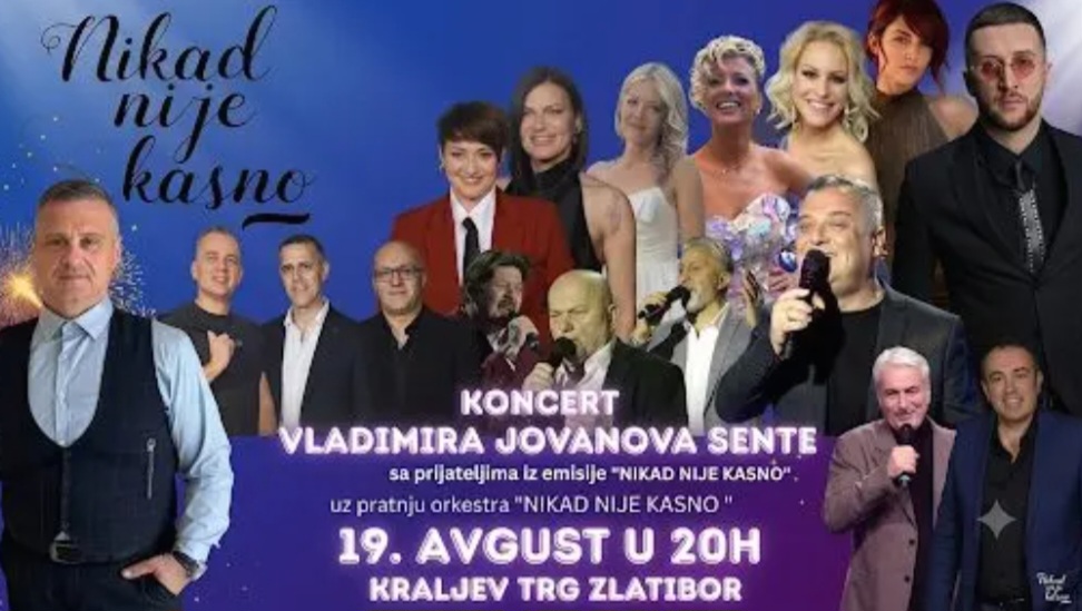 Fotografija uz vijest: Veliki koncert učesnika „Nikad nije kasno“ sutra na Zlatiboru